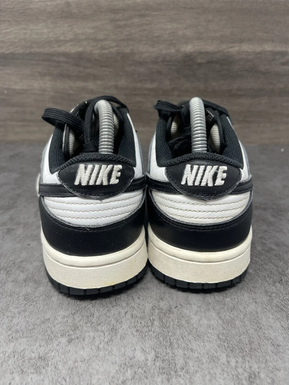 Nike Dunk Low Panda Sneakers Womens Size 8 Black White DD1503-101